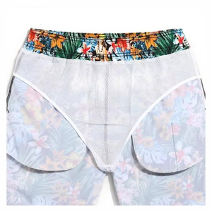 กางเกงขาสั้นออกกำลังกายลำลองสำหรับผู้ชายกางเกงขาสั้นสำหรับออกกำลังกายและวิ่งออกกำลังกายมีเชือกผูกปรับได้ - Product Image 3