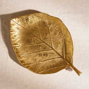 Plateau en métal design feuille de Monstera de luxe pour décoration de table moderne Idéal pour les collations Clés de bijoux Pièce d'accent élégante pour la maison - Product Image 5