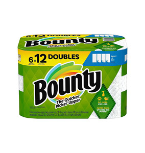 Serviettes en papier Bounty Quick-Size, blanches, 12 rouleaux familiaux triples = 36 rouleaux standard - Product Image 4