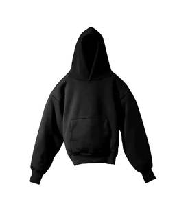 Coton Hoddie Surdimensionné Logo Personnalisé Double Couche French Terry Pull Heavyweight Drop Shoulder Pull Hoodies Hommes 2025 - Product Image 3