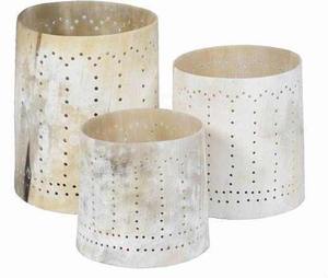 Bougeoir en corne naturelle de buffle de haute qualité et biologique et porte-lampe en T d'Inde par cescent crafts - Product Image 5