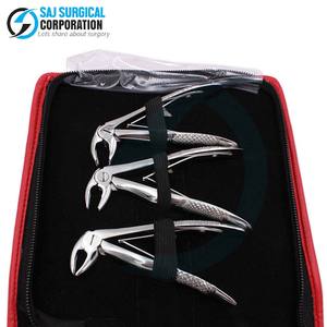 Juego de 7 Uds. De fórceps dentales de ortodoncia de alta calidad, potencia Manual de acero inoxidable, certificado CE para extracción de soporte quirúrgico SAJ - Product Image 5