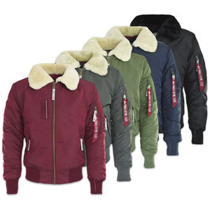 Venta al por mayor Nuevo Diseño Venta Caliente Personalizado Moda Hombres Premium Negro Cremallera Completa A Prueba de Viento Chaquetas Bomber - Product Image 2