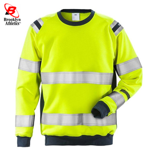 Vêtements de travail haute visibilité du meilleur grossiste Sweatshirts en polyester de qualité supérieure Gilet de sécurité réfléchissant avec logo personnalisé Coton imperméable - Product Image 4