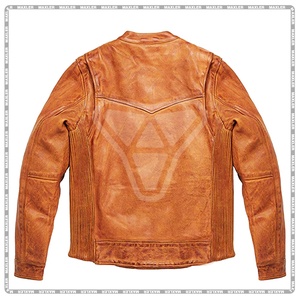 Chaqueta de cuero para Hombre | Chaqueta de motorista aprobada por CE | Chaqueta de cuero duradera para montar para todas las estaciones - Product Image 2
