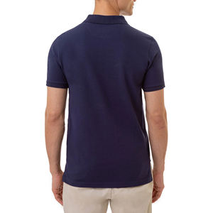 Custom Men's Polo <b>Shirts</b> Summer Cotton 100% Cotton Turn-Down Collar Short Sleeve Solid Color Moisture Wicking Polo <b>T</b>-<b>Shirt</b> - Product Image 3