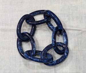 Servilleteros de resina con eslabones de cadena personalizados de calidad superior, accesorio de mesa de boda con colores personalizados para restaurantes - Product Image 1