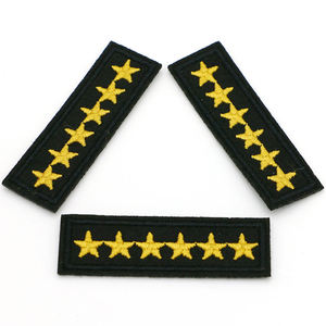 Wholesale Custom Garment Clothing Iron High Density Embossed Brand Designer Logo Sport Patches Twill Fabric <b>Heat</b> Pressed Towel - Product Image 4