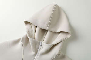 Sweat à capuche élégant d'hiver pour hommes 100% coton pull sweat décontracté Streetwear veste à capuche coupe-vent respirant - Product Image 4