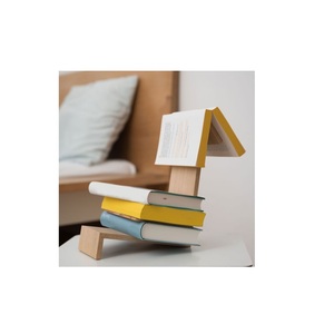 ที่ใส่หนังสือหน้าหนังสือไม้หรูหราส่วนบุคคลที่คั่นหน้าหนังสือทำจากไม้ที่ทำด้วยมือปรับแต่งได้โต๊ะหนังสือสามเหลี่ยมสำหรับสำนักงาน - Product Image 2
