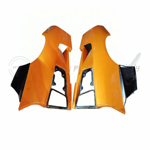 Guardabarros Traseros Izquierdo y Derecho de Goma Negra con Decoración y Protección para MURCIELAGO Lp670-4 LP640 - Product Image 2