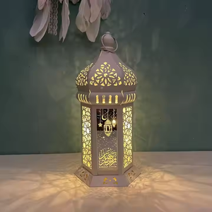 โคมไฟรอมฎอนสำหรับมุสลิมโคมไฟลมเหล็กโคมไฟอาหรับงานประดิษฐ์โคมไฟตกแต่งเดือนรอมฎอน - Product Image 3