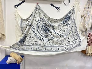 100% pur coton Fouta paréo Poncho conceptions numériques personnalisables imprimé femmes écharpe tailles sur mesure Style européen américain - Product Image 4