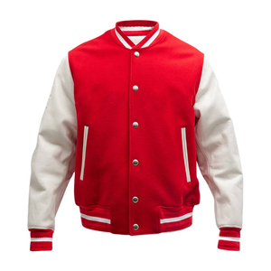 Top Quality Product Wholesale Custom High Quality <b>Plain</b> Leather Sleeves Baseball Men Letterman <b>Varsity</b> <b>Jacket</b> 2026 - Product Image 5