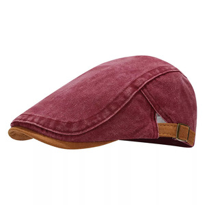 Classique unisexe rétro coton lavé gavroche casquette Ivy Gatsby Cabbie chapeau réglable hommes femmes Top qualité personnalisé brodé chapeaux - Product Image 4