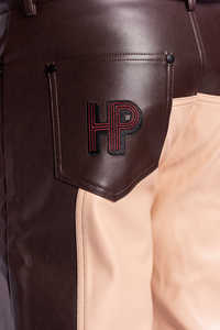 Veste d'hiver stylée pour hommes style hip-hop dernier cri OEM grande taille fermeture à glissière brodée en cuir PU poche à capuche avec col - Product Image 4