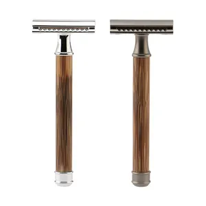 ODM Low MOQ Personal Shaving Stainless Safety Razors All Type of Hair Removal Full Metal for Men or Women - Product Image 1