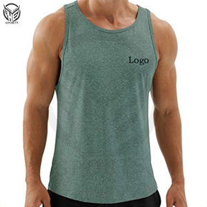 Camiseta sin mangas de entrenamiento de secado rápido para hombre con logotipo personalizado, camiseta sin mangas para culturismo, camiseta sin mangas para gimnasio, camiseta sin mangas para hombre - Product Image 6
