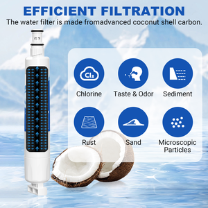 Filtre à eau pour réfrigérateur domestique en plastique à charbon actif RW16/4396701 – Pièce de rechange - Product Image 3