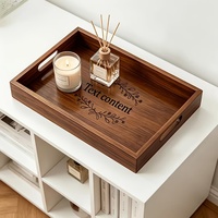Handgemaakt dienblad van massief hout, ontbijttafel & ottomane dienblad, duurzaam keukenaccessoire & woondecoratie