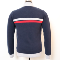 Pull à fermeture éclair pour hommes en laine d'agneau mérinos 100% hauts chauds