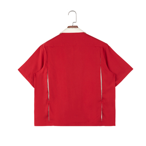 เสื้อฮาวายมีกระดุมวัสดุเป็นมิตรต่อสิ่งแวดล้อมเสื้อแขนสั้นพิมพ์ลายดีไซน์ใหม่ - Product Image 2