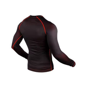 Wholesale Customized Logo Breathable Eco-Friendly <b>Men</b> <b>Compression</b> <b>Shirts</b> Full Sleeves Gym Wear High Quality - Product Image 3