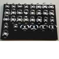 Set Klem Karet Endodontik Gigi Manual 31-Piece dari Baja Anti Karat, 5-Jaw Knurled Grip, Tray Hitam, Instrumen CE SURGICAL