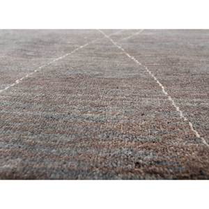 พรมขนสัตว์ถักมือสีเบจและสีน้ำตาลลายเรขาคณิต พรมขนสัตว์อัฟกันสำหรับห้องนั่งเล่น พรมปูพื้นทางเดินสำหรับวัยรุ่น - Product Image 3