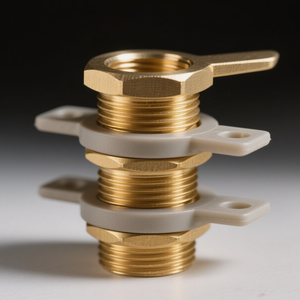 DIN315สลักเกลียวปีกทรงปีกผีเสื้อทำจากทองเหลืองตัวยึดเครื่องจักรงาน CNC แบบกำหนดเองพร้อมปีกสี่เหลี่ยมโค้งมน - Product Image 4