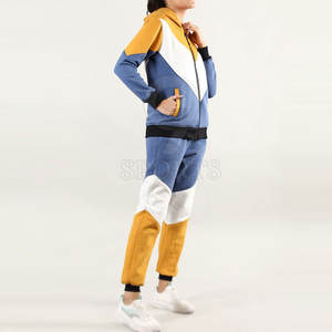 ชุดวอร์มผ้าฝ้ายแขนยาวแห้งเร็วสำหรับผู้หญิงชุดถักสีพื้นแบบลำลองสำหรับ100% - Product Image 4