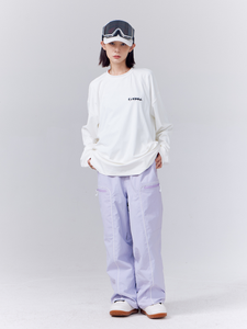 Pantalon de ski/snowboard personnalisé pour adulte 2026 – Imperméable, isolé, noir, avec fermeture élastique et logo frontal - Product Image 6