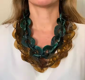 Colliers de bijoux fantaisie en résine multicolore Rhinestone faits à la main Ange Haute qualité Inde à vendre Mariage - Product Image 4