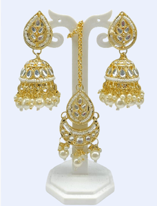 <b>Fashionable</b> Traditional Premium Ethnic Authentic Kundan & Polki inspired design Set for Women High-Polish Antique Finish Gift - Product Image 3