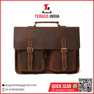 Bolsos de cuero de primera calidad Fabricante de bolsos de cuero de grano completo para ordenador portátil a bajo precio - Product Image 2