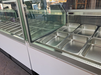 Vitrine de présentation pour yaourt et crème glacée au prix d'usine