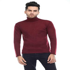 T-shirts grande taille à la mode pour hommes pour l'hiver chandail confortable à col long design couleurs personnalisées tissu jersey respirant de haute qualité - Product Image 4