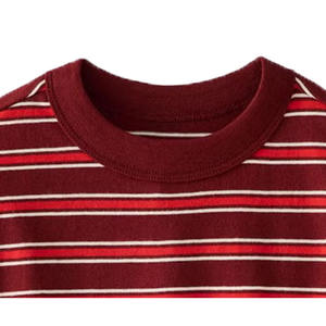 เสื้อยืดคอกลมแขนสั้นผู้ชายไซส์ใหญ่ คุณภาพสูง ปักโลโก้ได้ตามต้องการ ระบายอากาศได้ดี เป็นมิตรกับสิ่งแวดล้อม สีแดง - Product Image 2