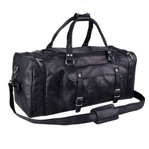 Bolsa de lona con logotipo personalizado al por mayor, piel auténtica, cremallera, poliéster, bolsillo para llevar a mano, diseño moderno, tela deportiva privada - Product Image 3