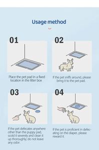 Tapis pour animaux de compagnie, fourniture directe d'usine, prix bas, super absorbants, jetables, pour l'apprentissage de la propreté des chiots et des chiens - Product Image 4