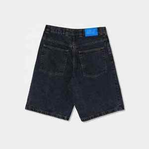 Bermuda Short en jean surdimensionné Baggy haute qualité lavé noir personnalisé longueur au genou - Product Image 5