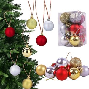 Bola colgante decoraciones festivas para árboles de Navidad adornos navideños accesorios colgantes paquete combinado para el Hogar Escuela Oficina rojo 10 - Product Image 1