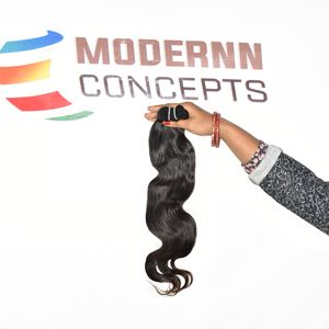 Extensions de cheveux indiens alignés par cuticule vierge crue de haute qualité 100% Bodywave cheveux humains de vague naturelle profonde lâche non traités - Product Image 2