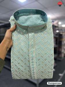 Ensemble Kurta Pyjama en Crêpe de Polyester de Haute Qualité à Prix Abordable, Dernier Design, Article à Vente Rapide, Commande en Gros - Product Image 3