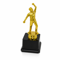 Nouveau Trophée de Volleyball en Plastique Doré de 20,5 cm 2026 avec Logo Personnalisé, Récompense MVP du Tournoi et du Championnat, Base Noire et Rouge