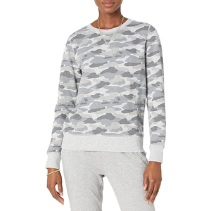 เสื้อสเวตเตอร์คอกลมของผู้หญิงผ้าฝ้าย100% หนา100% โลโก้ตามสั่ง - Product Image 1