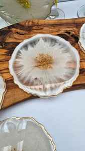 High Gloss <b>Epoxy</b> Resin Bohemian Style Handmade Eco-Friendly Drink Coaster Smooth Surface Customized Design for Premium Home - Product Image 2