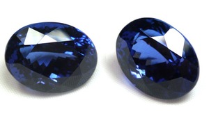Pierre précieuse tanzanite 100% naturelle, taille ovale, pour la fabrication de bijoux, pierre semi-précieuse en vrac de taille calibrée pour bijoux PDM Gems - Product Image 2