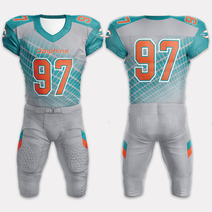 Conjunto de uniforme de fútbol americano juvenil personalizado con Jersey sublimado cómodo y pantalones duraderos para jugar de alto rendimiento - Product Image 3