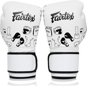 Gants de boxe en microfibre Fairtex avec impression d'art doodle pour l'entraînement et le sparring - Product Image 6